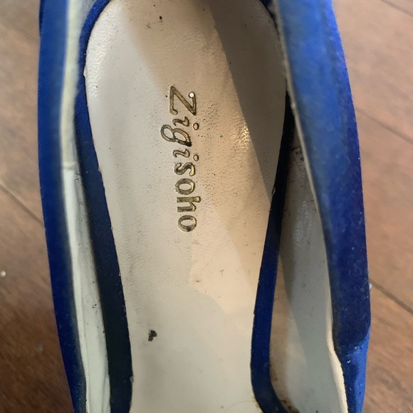 Cobalt blue high heels - Picture 6 of 6